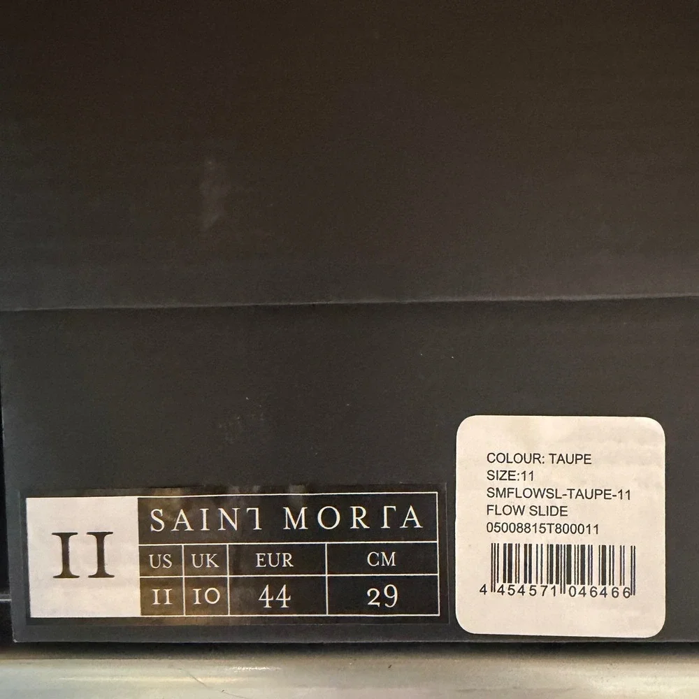 Saint Morta Flow Slide Taupe Mens Size 11 SMFLOWSL-TAUPE-11 Minimalist Mules New
